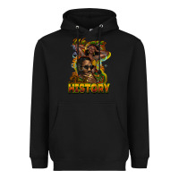 Black We are Black History Heavyweight Hoodie - HowdyJamesFarm