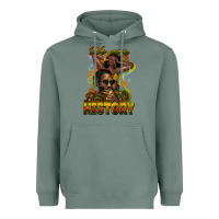 Sage We are Black History Heavyweight Hoodie - HowdyJamesFarm