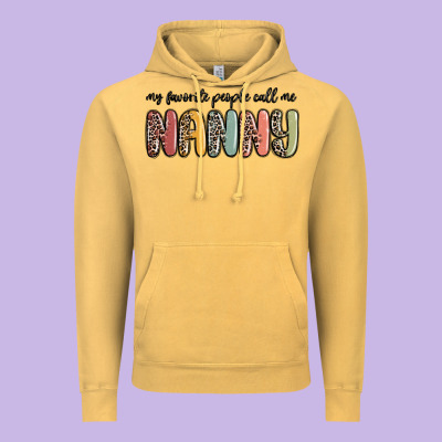 My Favorite People Call Me Nanny Vintage Hoodie Designed By Maliassmallbusiness
