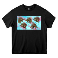 Black dinosaur stegosaurus sippy cup Heavy Core Tee - Artiststas