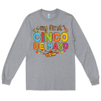 Heather Grey my first cinco de mayo Long Sleeve Tee - LillyAllenDesigns