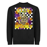 Black stay skeleton hand spooky Heavyweight Sweatshirt - LillyAllenDesigns