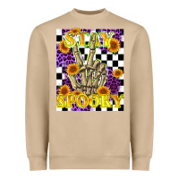 Mushroom stay skeleton hand spooky Heavyweight Sweatshirt - LillyAllenDesigns