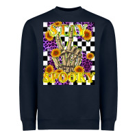 Navy stay skeleton hand spooky Heavyweight Sweatshirt - LillyAllenDesigns