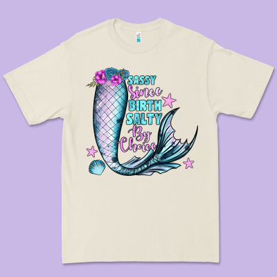 Sassy Since Birth Salty By Choice Premium Tee Designed By Jahusdesignshop