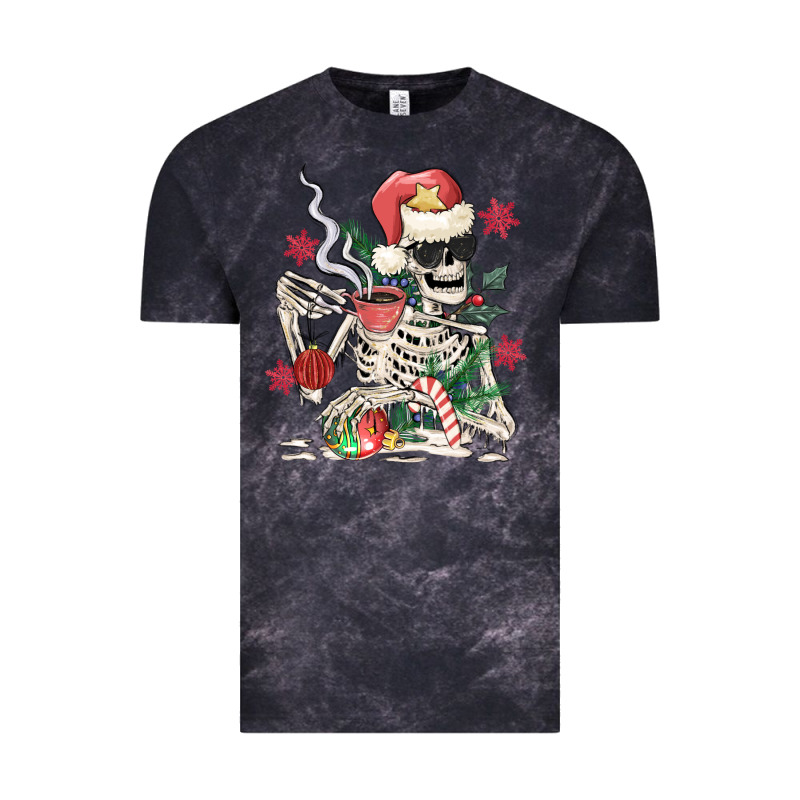 Skeleton Santa Vintage Tee by MaliasSmallBusiness | Teevron