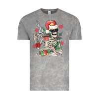 Cloud Rock skeleton santa Vintage Tee - MaliasSmallBusiness