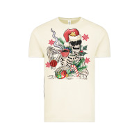 Vintage Arctic skeleton santa Vintage Tee - MaliasSmallBusiness