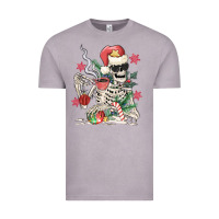 Vintage Zinc skeleton santa Vintage Tee - MaliasSmallBusiness