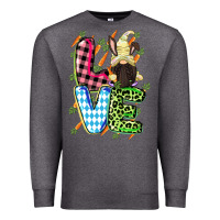 Charcoal Heather Love Easter gnome Easter Day Premium Sweatshirt - CowGirlArtShop