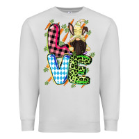 Dove Grey Love Easter gnome Easter Day Premium Sweatshirt - CowGirlArtShop