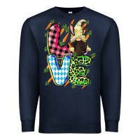 Navy Love Easter gnome Easter Day Premium Sweatshirt - CowGirlArtShop