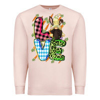 Pale Pink Love Easter gnome Easter Day Premium Sweatshirt - CowGirlArtShop