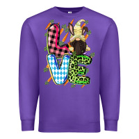 Purple Love Easter gnome Easter Day Premium Sweatshirt - CowGirlArtShop