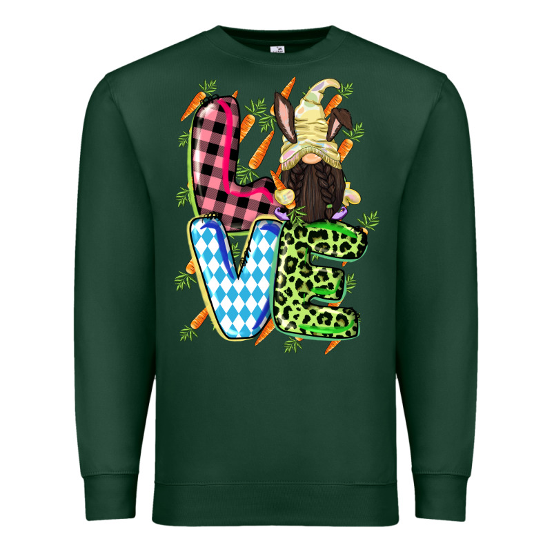 Love Easter Gnome Easter Day Premium Sweatshirt by CowGirlArtShop | Teevron