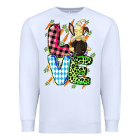 White Love Easter gnome Easter Day Premium Sweatshirt - CowGirlArtShop