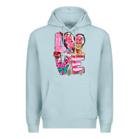Blue Mist Love Valentine's Day Premium Hoodie - HowdyJamesFarm