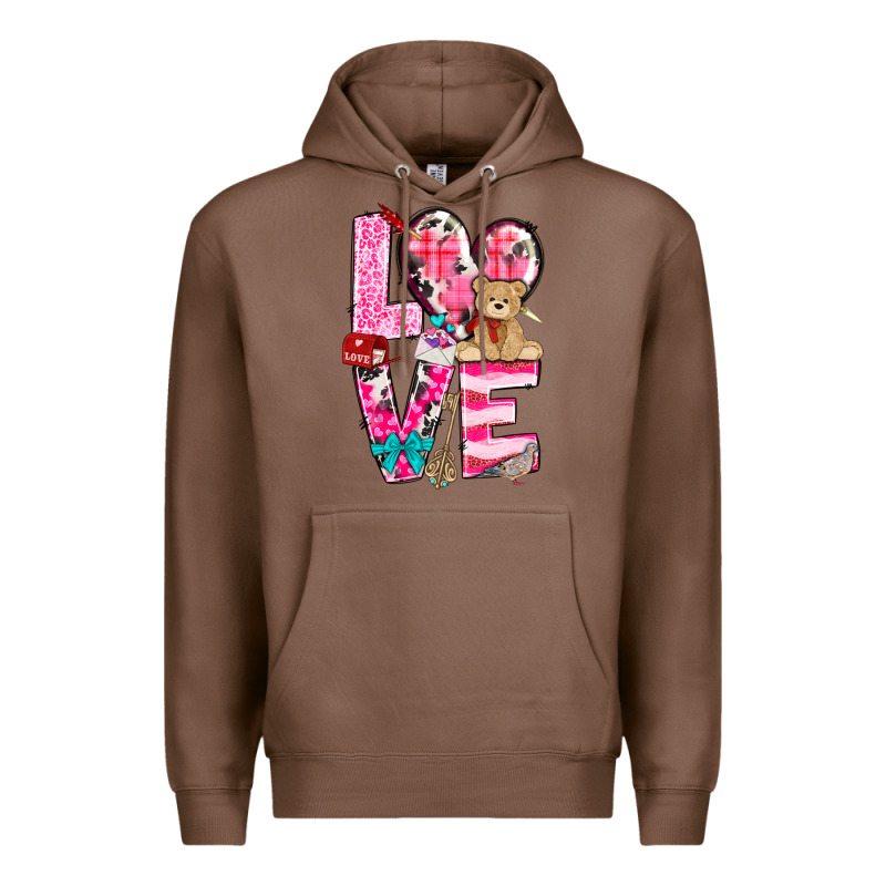 Love Valentine's Day Premium Hoodie by HowdyJamesFarm | Teevron