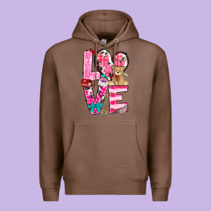 Love Valentine's Day Premium Hoodie Designed By Howdyjamesfarm