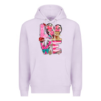 Lilac Love Valentine's Day Premium Hoodie - HowdyJamesFarm