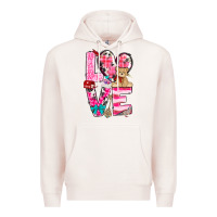 Pale Pink Love Valentine's Day Premium Hoodie - HowdyJamesFarm