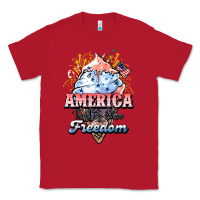 Red America ice cream Classic Tee - NancyCooperArtShop