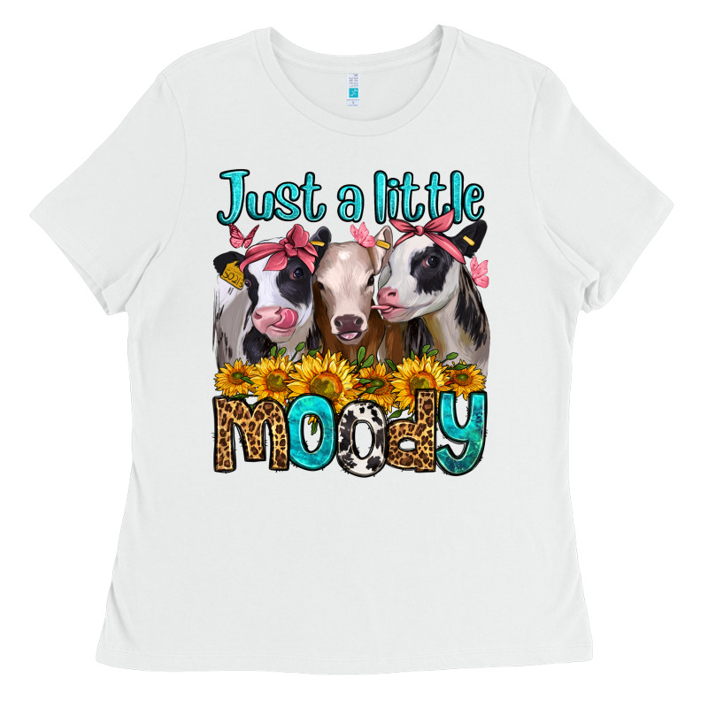 Just A Little Moody Heifers Ladies Tee by Jasminsmagicworld | Teevron