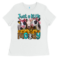 White just a little moody heifers Ladies Tee - Jasminsmagicworld