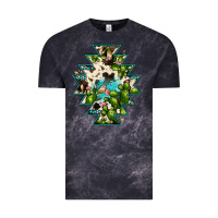 Cloud Black aztec  cowhide cactus gemstone Vintage Tee - JahusDesignShop