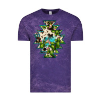 Cloud Purple aztec  cowhide cactus gemstone Vintage Tee - JahusDesignShop