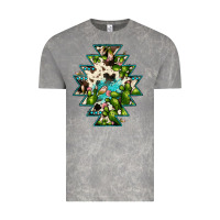 Cloud Rock aztec  cowhide cactus gemstone Vintage Tee - JahusDesignShop