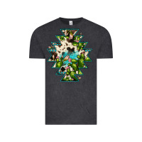 Vintage Black aztec  cowhide cactus gemstone Vintage Tee - JahusDesignShop