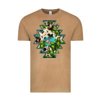 Vintage Camel aztec  cowhide cactus gemstone Vintage Tee - JahusDesignShop