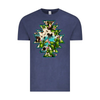 Vintage Denim aztec  cowhide cactus gemstone Vintage Tee - JahusDesignShop