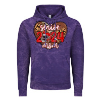 Cloud Purple senior 2024 mom football Vintage Hoodie - MaliasSmallBusiness