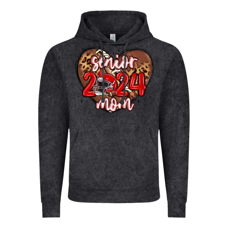 Senior 2024 Mom Football Vintage Hoodie by MaliasSmallBusiness | Teevron