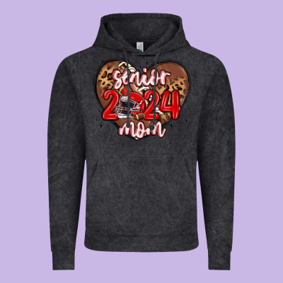Senior 2024 Mom Football Vintage Hoodie Designed By Maliassmallbusiness