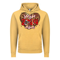 Vintage Mustard senior 2024 mom football Vintage Hoodie - MaliasSmallBusiness