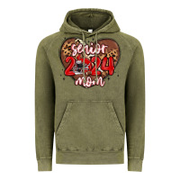 Vintage Olive senior 2024 mom football Vintage Hoodie - MaliasSmallBusiness