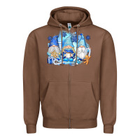 Chestnut snowman gnome Zipper Hoodie - texasbilliewilder