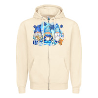 Sandshell snowman gnome Zipper Hoodie - texasbilliewilder