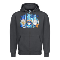 Smoke snowman gnome Zipper Hoodie - texasbilliewilder