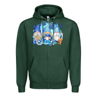 Snowman Gnome Zipper Hoodie | Teevron