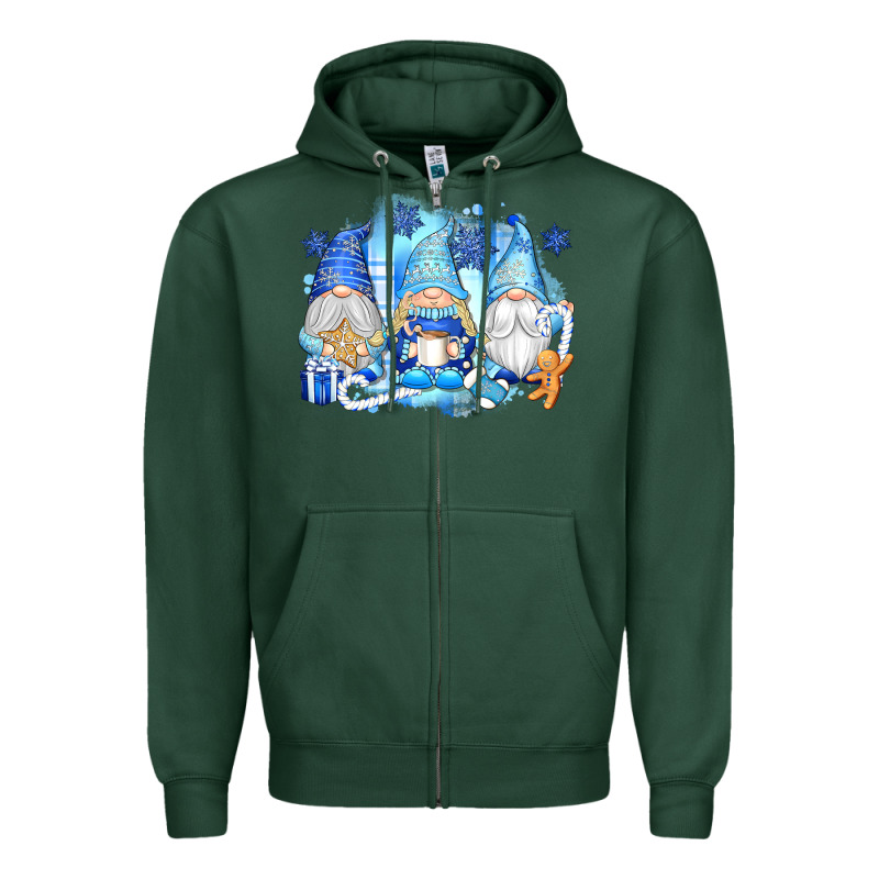 Snowman Gnome Zipper Hoodie by texasbilliewilder | Teevron