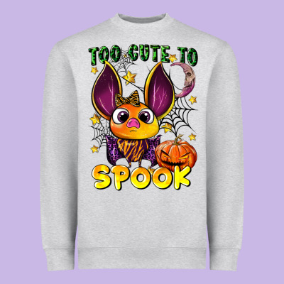 Too Cute To Spook Heavyweight Sweatshirt Designed By Lillyallendesigns