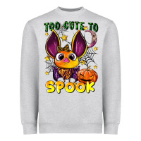 Heather Grey too cute to spook Heavyweight Sweatshirt - LillyAllenDesigns