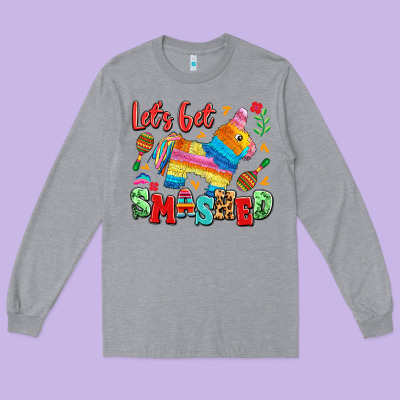 Let's Get Smashed Long Sleeve Tee Designed By Lillyallendesigns