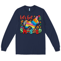 Navy let's get smashed Long Sleeve Tee - LillyAllenDesigns