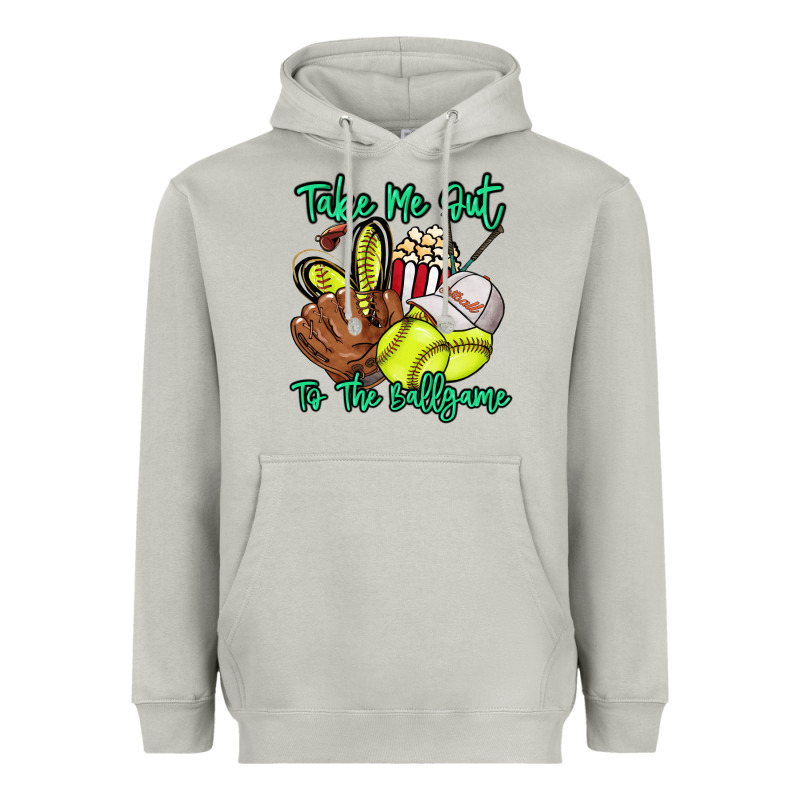 Take Me Out To The Ballgame Heavyweight Hoodie by HowdyJamesFarm | Teevron