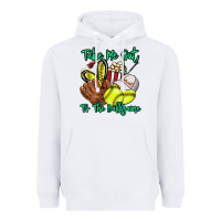 White Take me out to the ballgame Heavyweight Hoodie - HowdyJamesFarm
